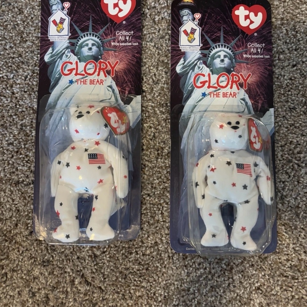 1999 McDonald’s Ty teenie beanie babies glory the bear